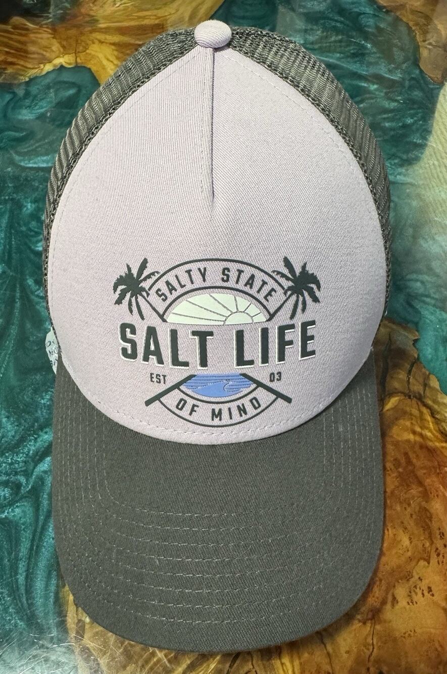SALT LIFE Light Purple Hat Cap Visor Fishing Sports Golf Dive/Surf